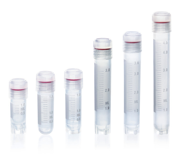 Cryotubes, PP, with external thread, screw cap with silicone seal, BIO-CERT&reg; CELL CULTURE QUALITY, sterile