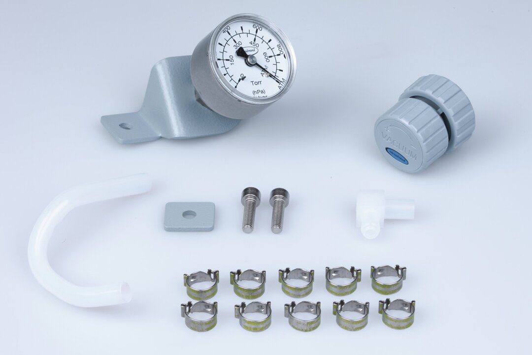 Supplementary module analog gauge withManual flow control valve C2,For chemistry vacuum systems NT