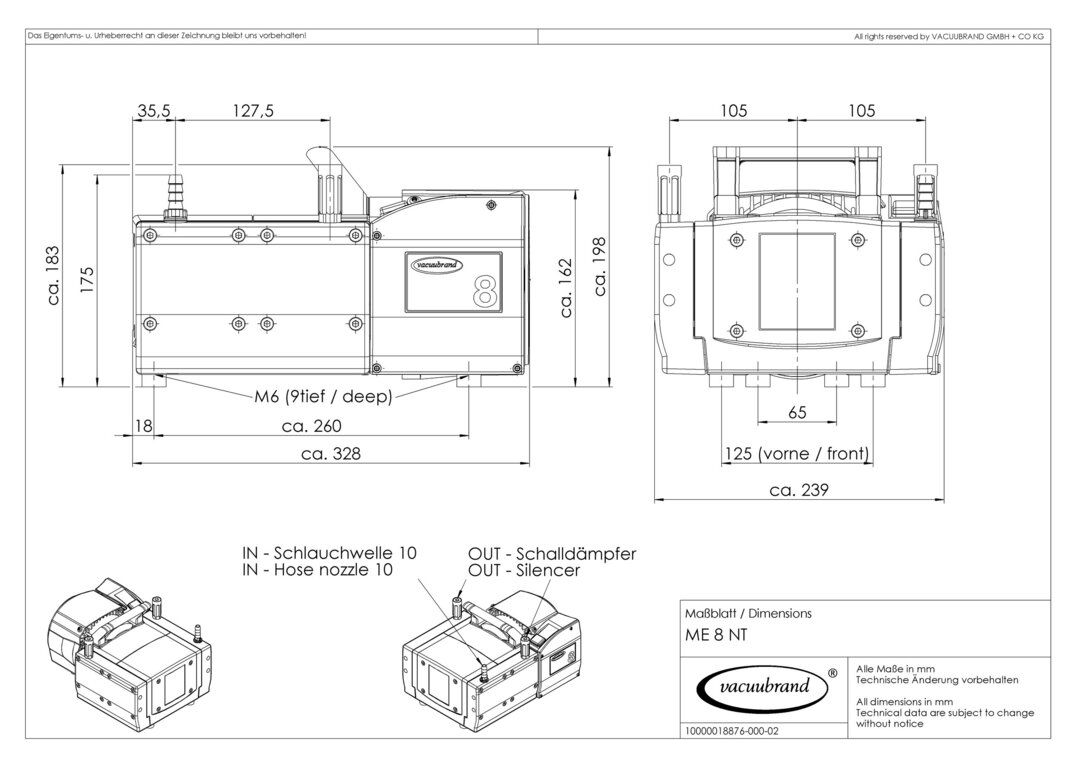 ME 8 NT Diaphragm pump