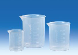 Griffin beakers, PP, molded graduations