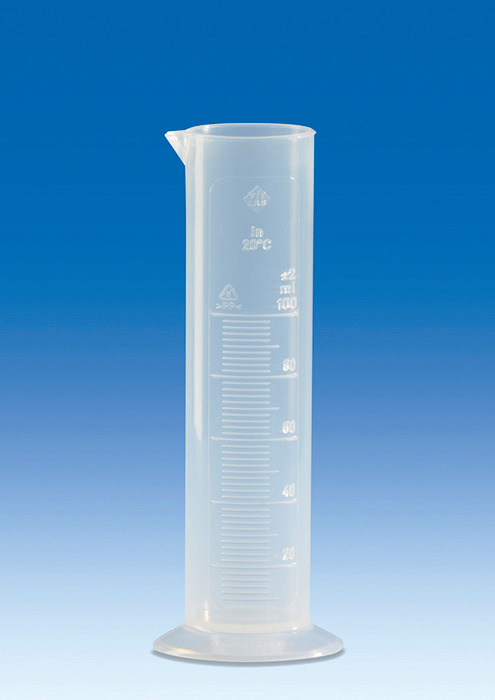 Graduated cylinders, PP, Class B short form, with molded graduations