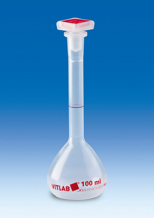 Volumetric flasks, PMP, Class A, with NS stoppers, PP