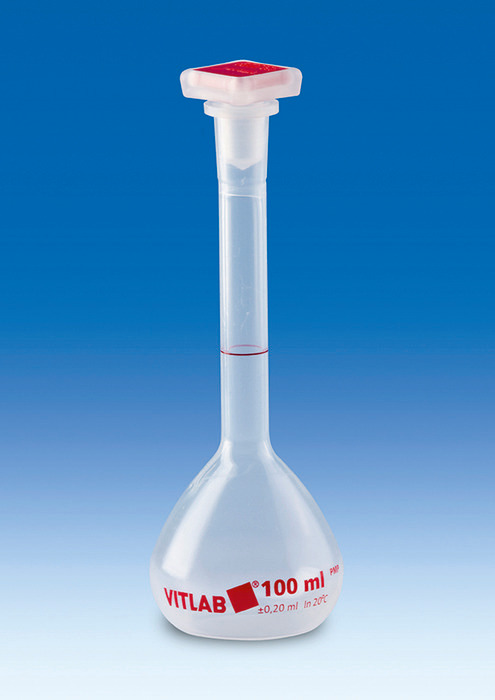 Volumetric flasks, PMP, Class B, with NS stoppers, PP