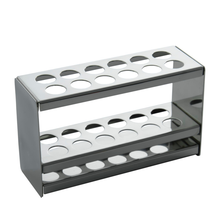 Rack for test tubes, stainless steel, standard