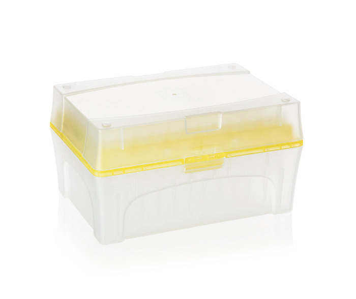 Filter tips, racked, TipBox, 5 - 200 &micro;l, BIO-CERT&reg; LIQUID HANDLING QUALITY, PP, filter PE, colorless