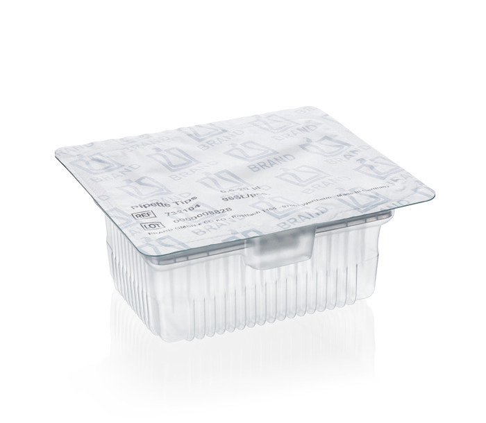 Pipette tips, racked, TipRack (refill system), 0,5 - 20 µl, BIO-CERT® LIQUID HANDLING QUALITY, PP, colorless