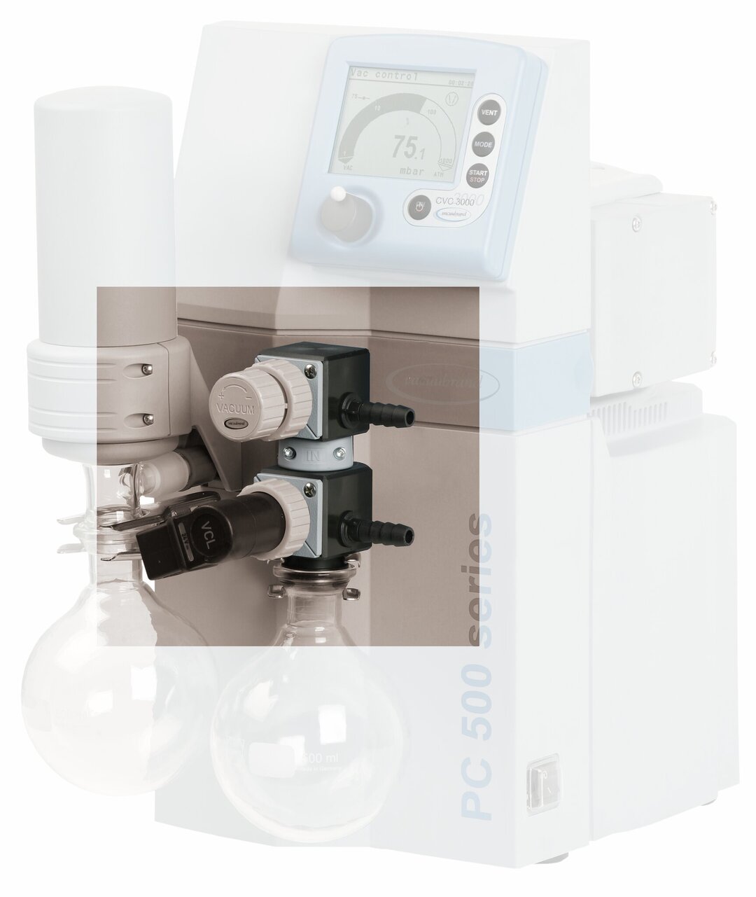 Supplementary module SYNCHRO for pumpingunits PC 510-610 NT plastic housing,upgrading for two inlets