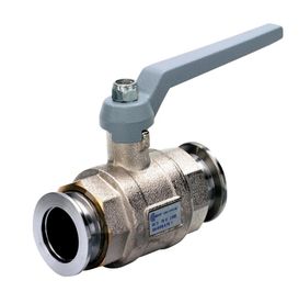 Ball valve VK 16, brass, small flange,KF DN 16