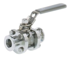 Ball valve VKE 16, stainless steel,
KF DN 16