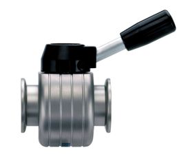 In-line valve VS 25, stainless steel,small flange, KF DN 25
